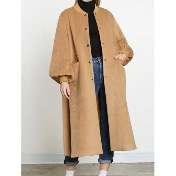 Anthropologie Jackets & Blazers - DRA Anthropologie Coat Womens Size Medium Cameron Trench Coat Wool Blend